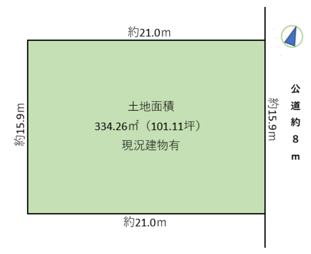 岩倉市中央町三丁目土地1