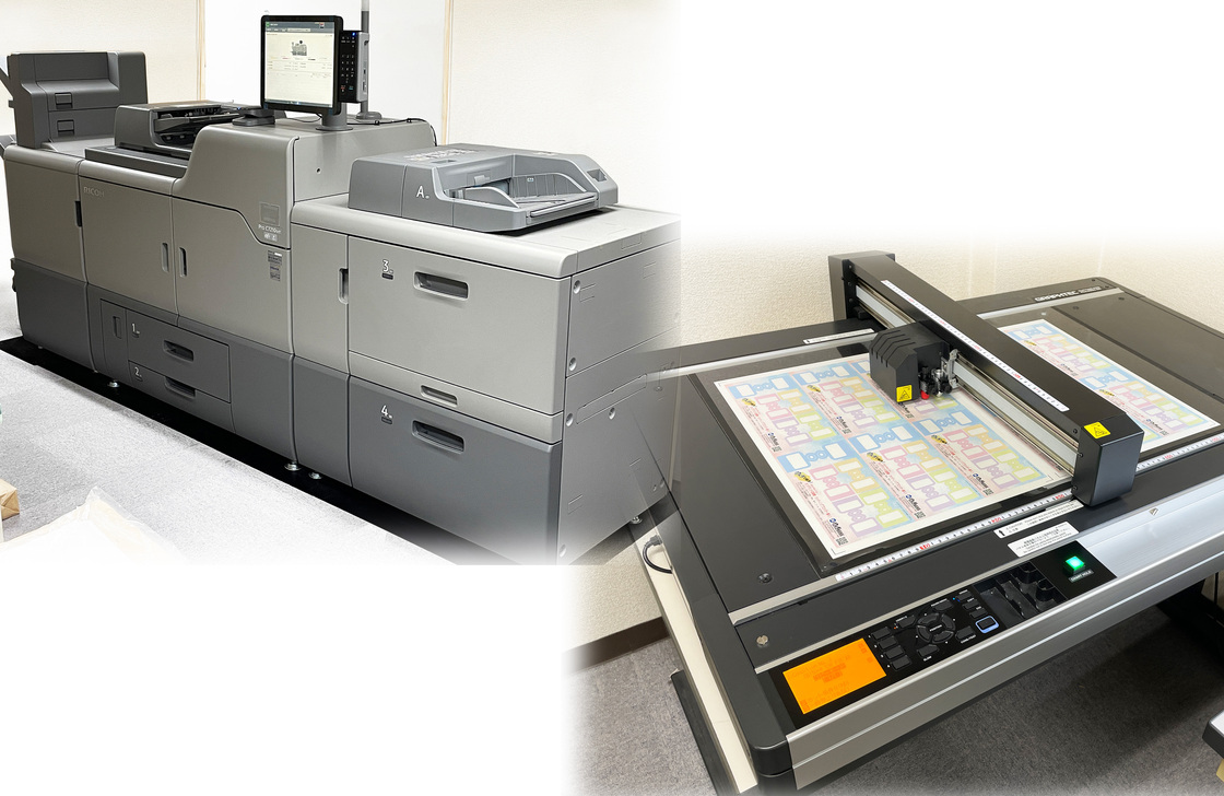 オンデマンド印刷機・カッティングプロッター導入しました。